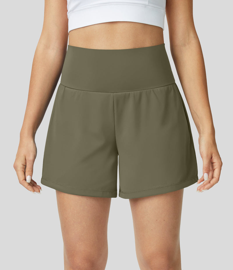 Breathable & Quick-Drying High-Waist Fitness Shorts for Women – Mirabella