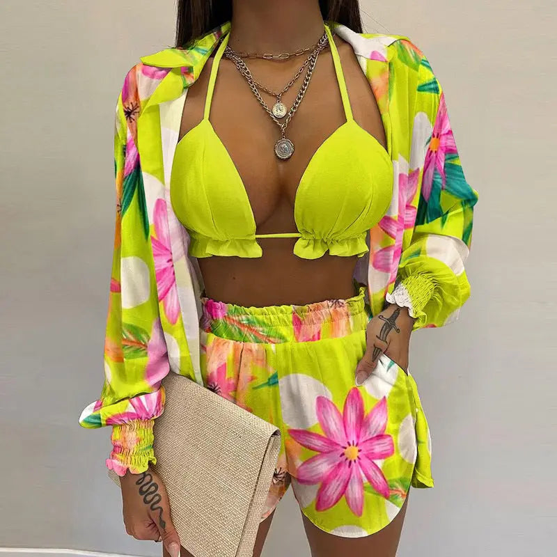 Stylish 3-piece summer outfit for beach and pool - TropenGlow