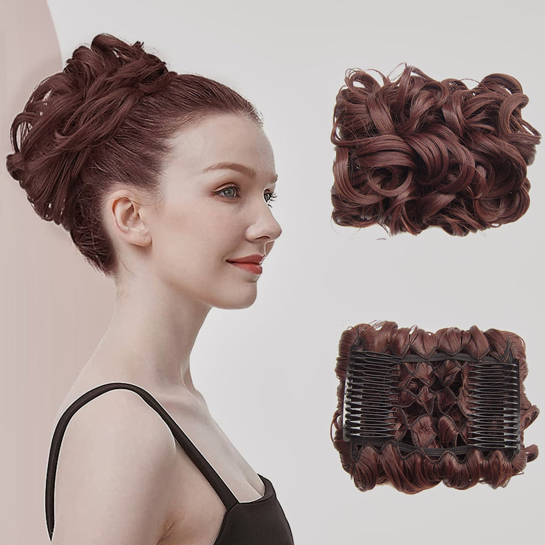 Curly Bun Hair Extension – FluffyFix