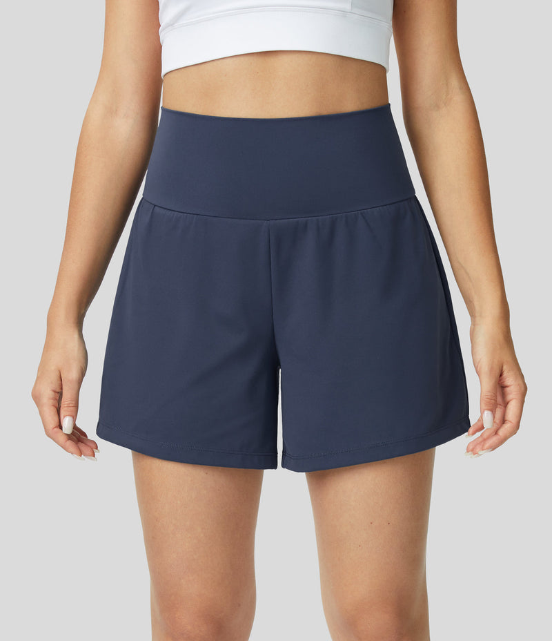 Breathable & Quick-Drying High-Waist Fitness Shorts for Women – Mirabella