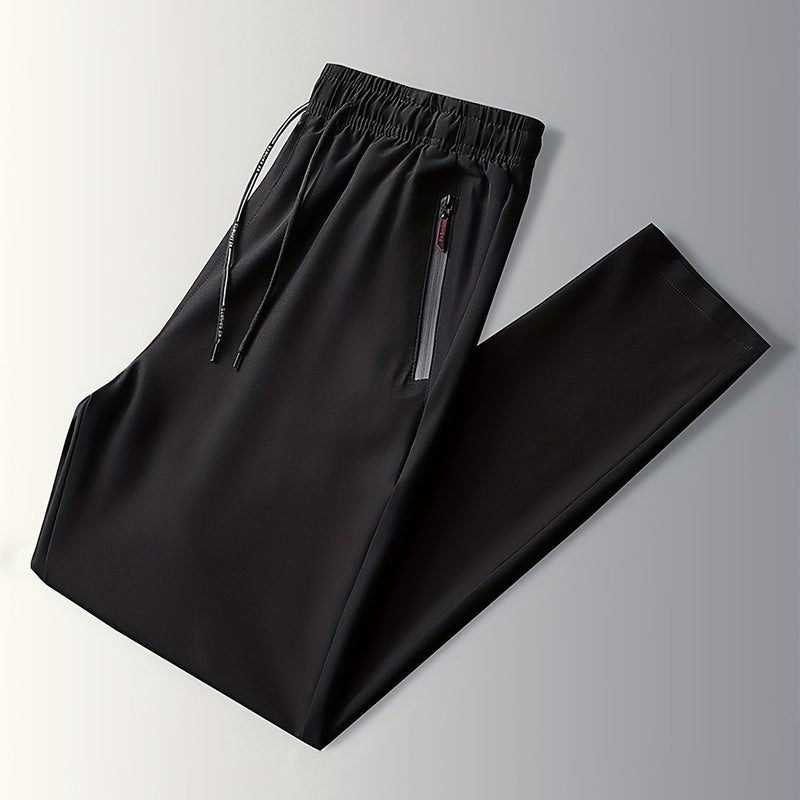 Solid-colored jogging pants with zipper details - Milan