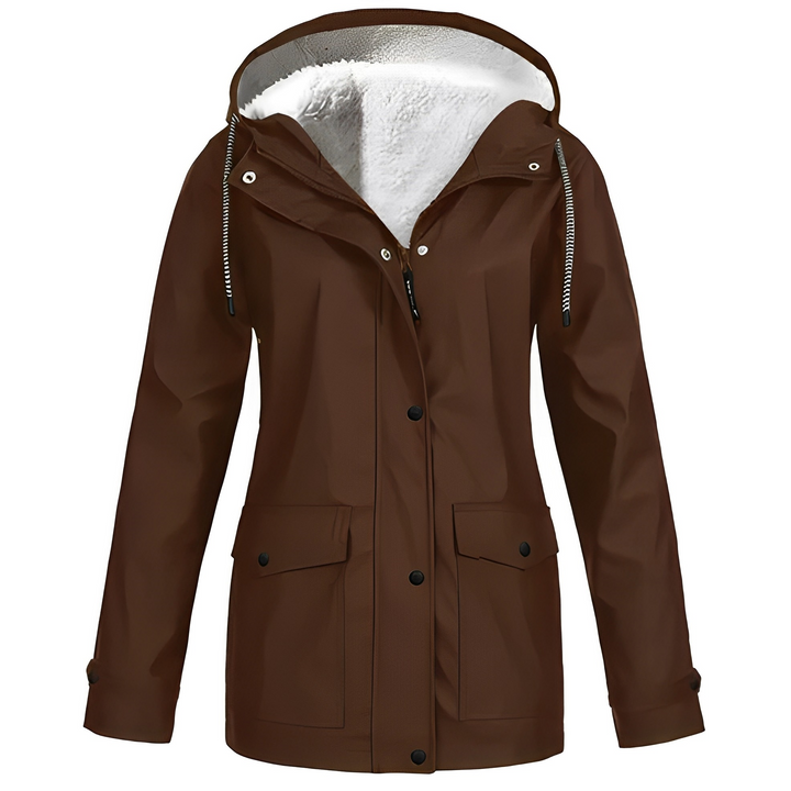 Fleece-Lined Women's Rain Jacket - WarmWarder