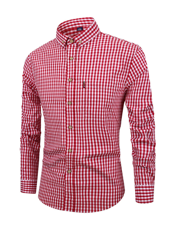 Camisa de hombre a cuadros con ajuste cómodo – Jules