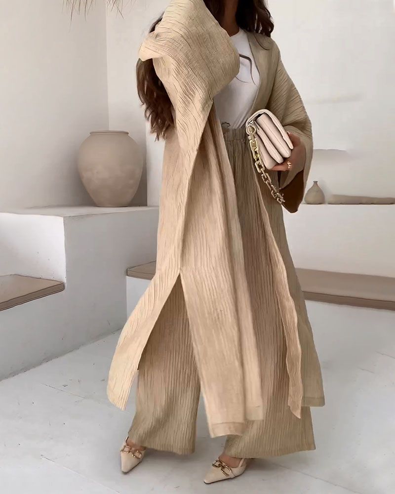 Casual Two-Piece Set for Women with Vest and Pants – Thalia