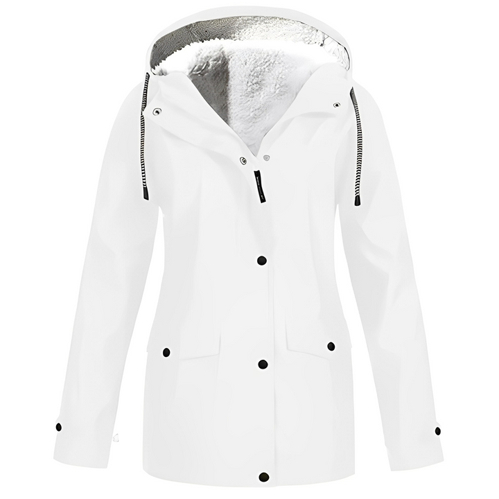 Fleece-Lined Women's Rain Jacket - WarmWarder