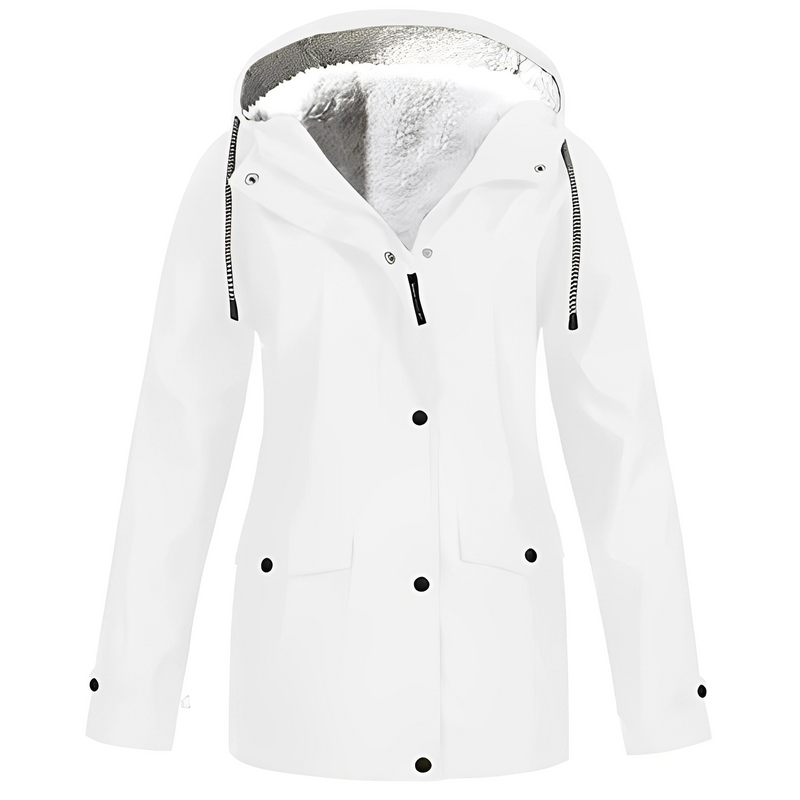 Fleece-Lined Women's Rain Jacket - WarmWarder