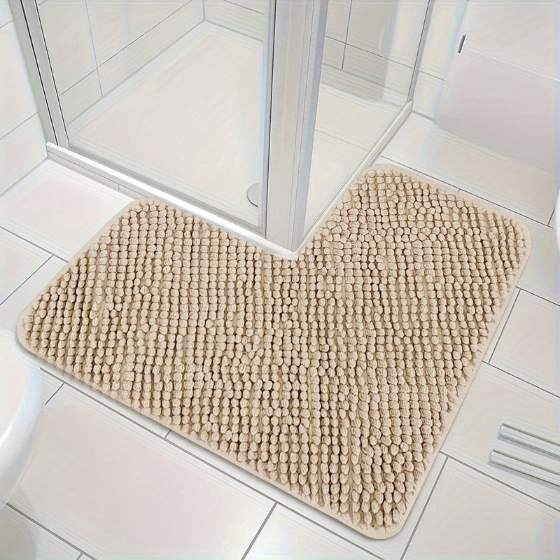 Luxurious L-shaped Non-Slip Corner Shower Mat - Evelyn