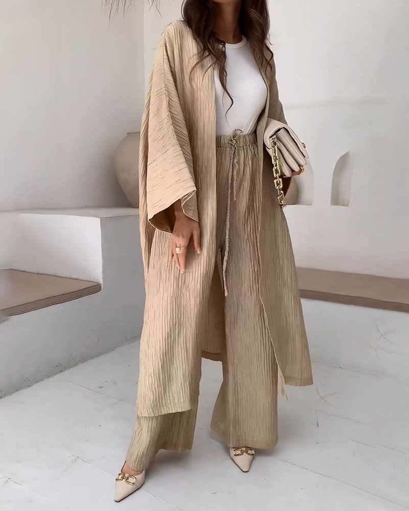 Casual Two-Piece Set for Women with Vest and Pants – Thalia