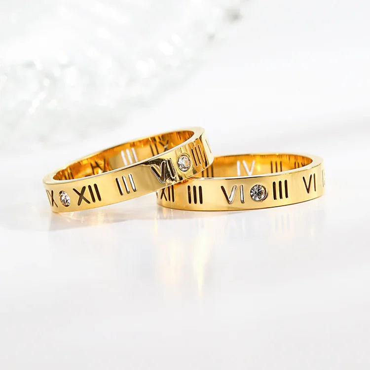 Trendy Roman Numerals Ring – Aurielle