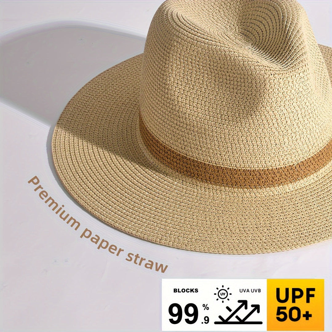 Trendy solhatt med bred brem for damer og herrer – SunShield Panama