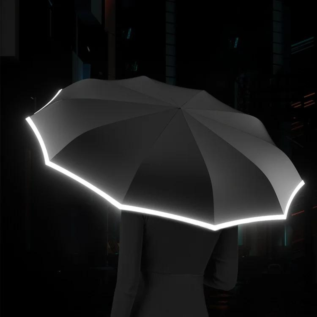 Vindafvisende paraply med reflekterende kant - StormGuard