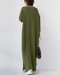 Summer Maxi Dress made of Cotton-Linen Blend – Sorella