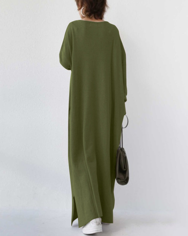 Summer Maxi Dress made of Cotton-Linen Blend – Sorella