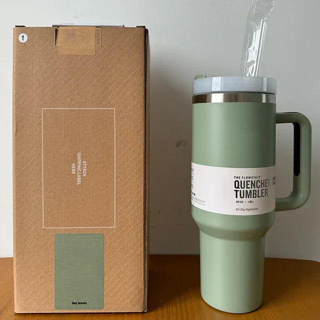 Vaso aislado al vacío con tapa y pajilla – TermoVaso