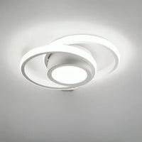 Modern LED ceiling light with double ring design – Twilight Rings