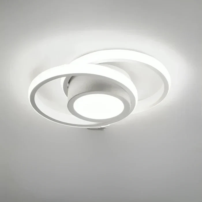 Modern LED ceiling light with double ring design – Twilight Rings