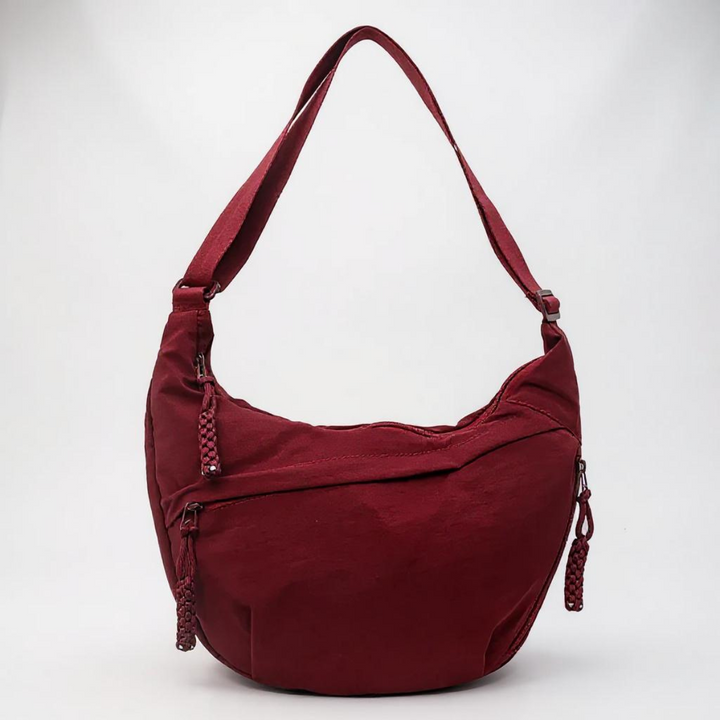 Shoulder Bag - Adjustable Strap, Multi-Pocket Nylon Crossbody 4