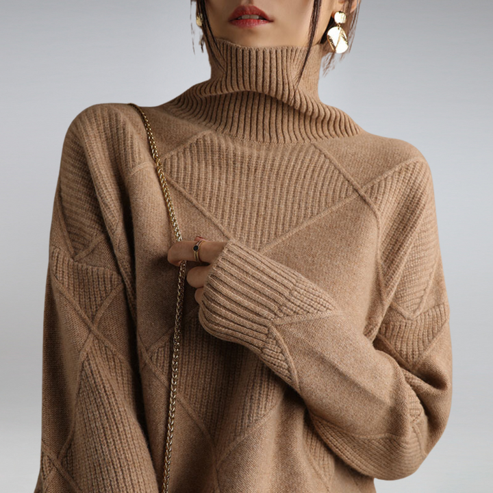 Stylish Turtleneck Sweater for Women - Isabella