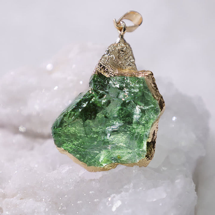 Fine Natural Moldavite Necklace – Lyra