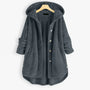 Trendy Geschnittene Fleecejacke mit Kapuze - FleeceLux