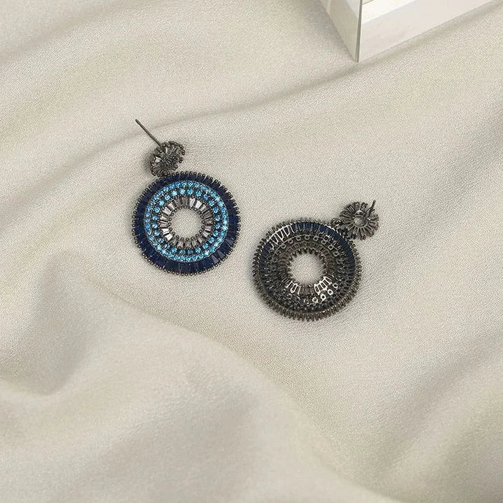 Silver Evil Eye Earrings – Layla