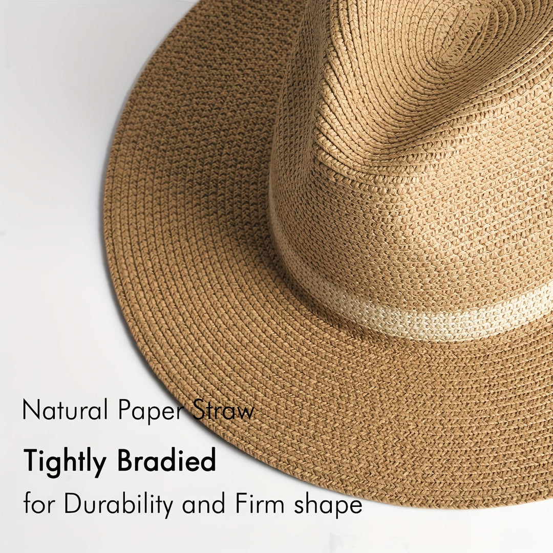 Trendy solhatt med bred brem for damer og herrer – SunShield Panama