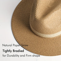 Trendy solhatt med bred brem for damer og herrer – SunShield Panama