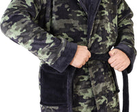 Komfortabel herre fleece badekåbe - Harry