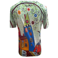 Let dame T-shirt med print til hverdag og ferie - SommerSjov