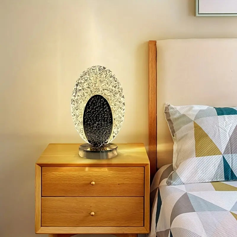 Lámpara de mesa moderna y lujosa con diseño de pavo real – PeacockLuxe