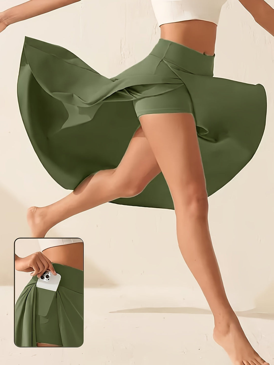 Pantalón falda veraniego con bolsillos – Soraya