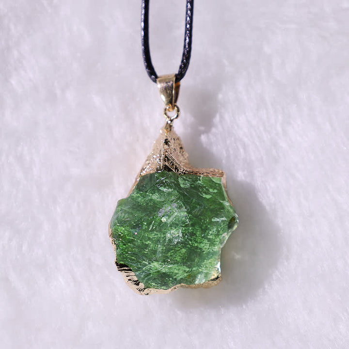 Fine Natural Moldavite Necklace – Lyra