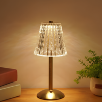 Lámpara de mesa de cristal dorado - Aurora Luxe
