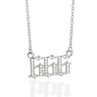 Zirconia Angel Numbers Necklace – Seraphina