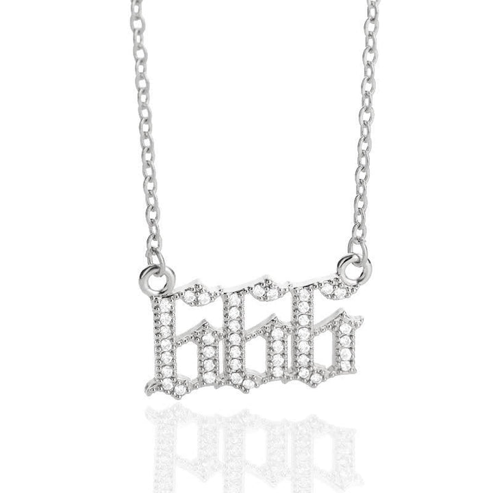 Zirconia Angel Numbers Necklace – Seraphina