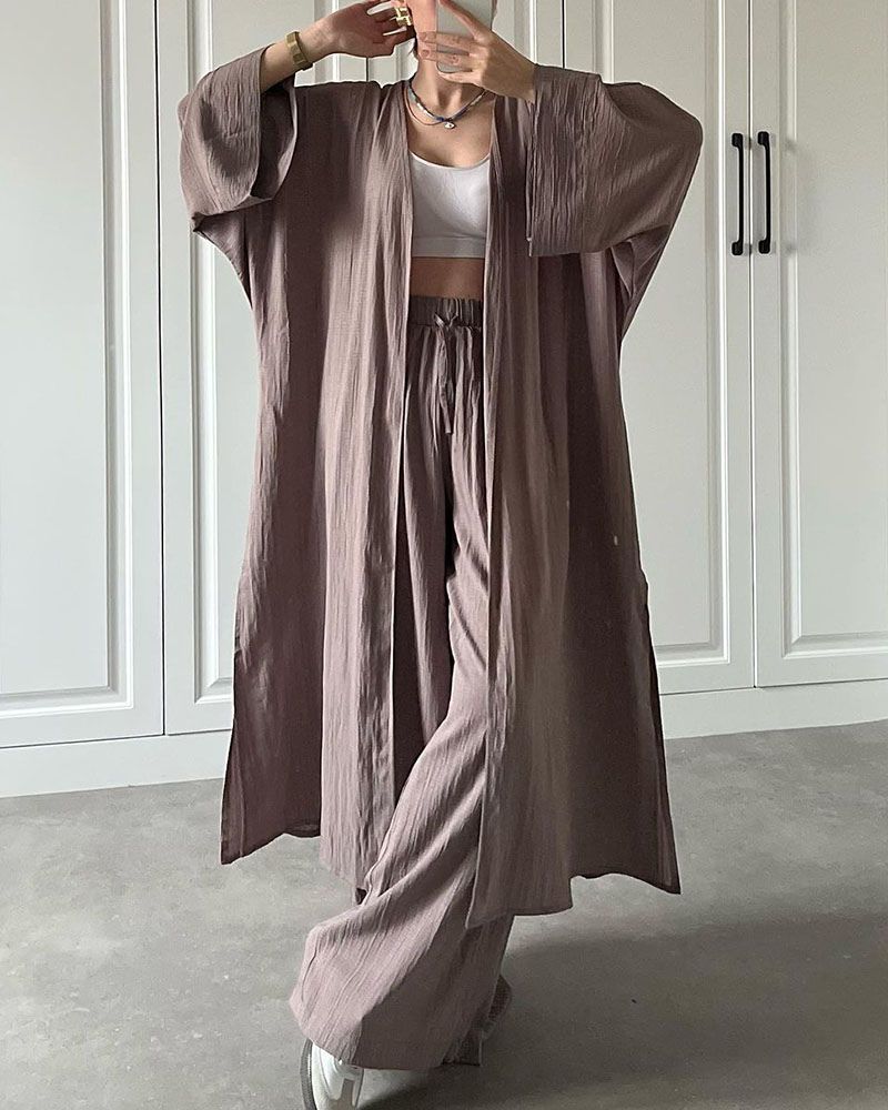 Casual Two-Piece Set for Women with Vest and Pants – Thalia