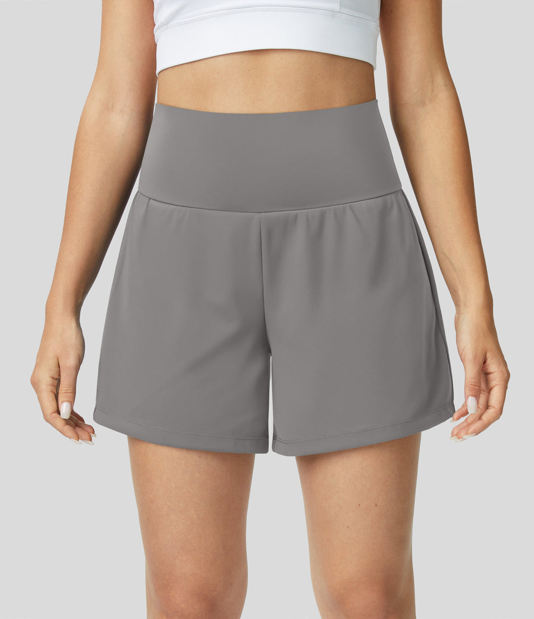Breathable & Quick-Drying High-Waist Fitness Shorts for Women – Mirabella