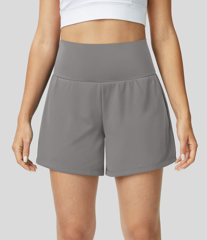 Breathable & Quick-Drying High-Waist Fitness Shorts for Women – Mirabella