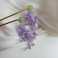 Wisteria kvast-øreringe med skovtema – Aurelia