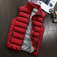 Water-repellent & Lined Men's Vest with Stand-up Collar – Henrik