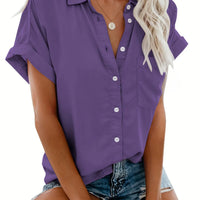 Grace collar blouse | Comfortable button closure