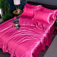 Luxe Uni Satin Duvet Cover - SilkSerenity