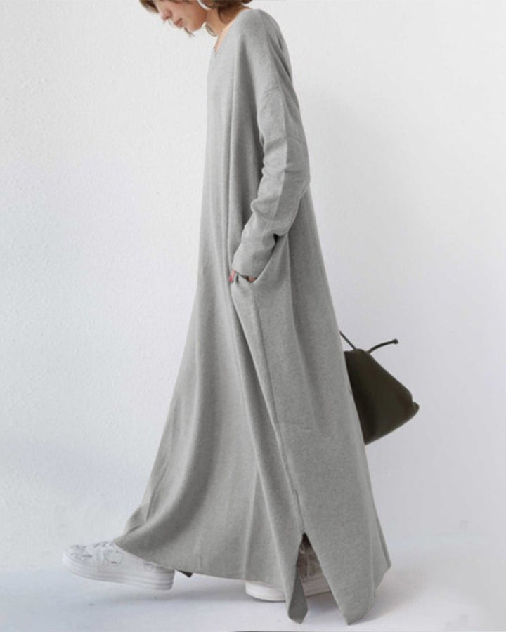 Summer Maxi Dress made of Cotton-Linen Blend – Sorella