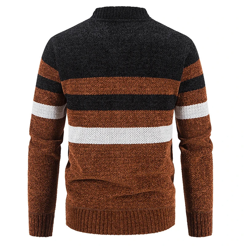 Men's Striped Autumn Sweater – Tobias