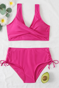Colorful bikini with drawstring and twist detail – Zaraï