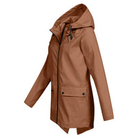 Trendige Damen Regenjacke mit Kapuze - Liora