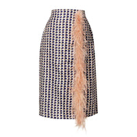 Conjunto de verano de gasa de dos piezas con cinturón y falda – Maurelle
