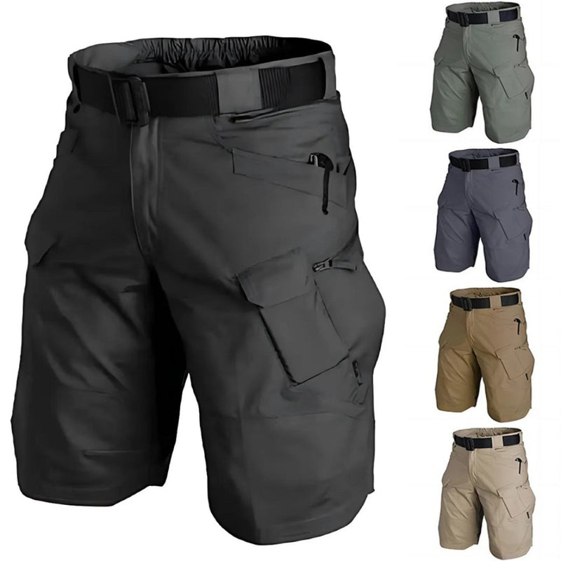 Herre cargo-shorts med 7 lommer og gratis bælte – Taro
