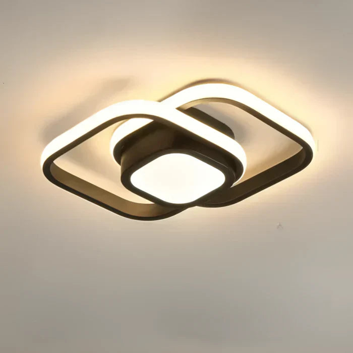Modern LED ceiling light with double ring design – Twilight Rings