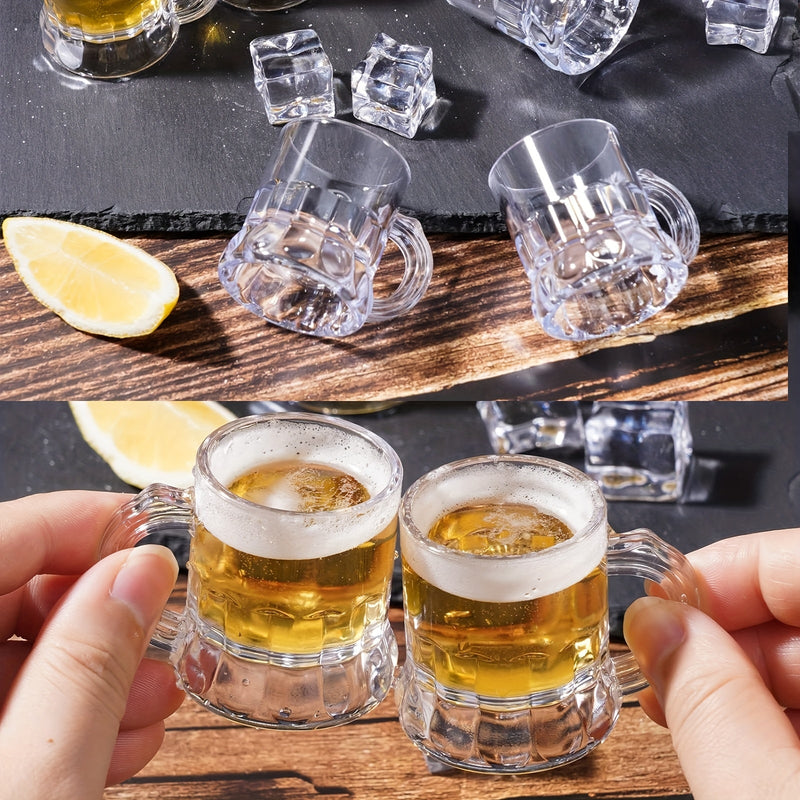 30 Pieces Clear Plastic Mini Beer Mugs – MiniMug30 Oktoberfest 2025